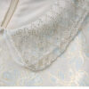 Elegant beaded lapel jacquard dress