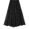 Lace embroidered mesh skirt