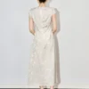 Elegant high-end embossed jacquard top and skirt two-piece set