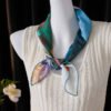 12 Momme Silk Ocean Pattern Scarf