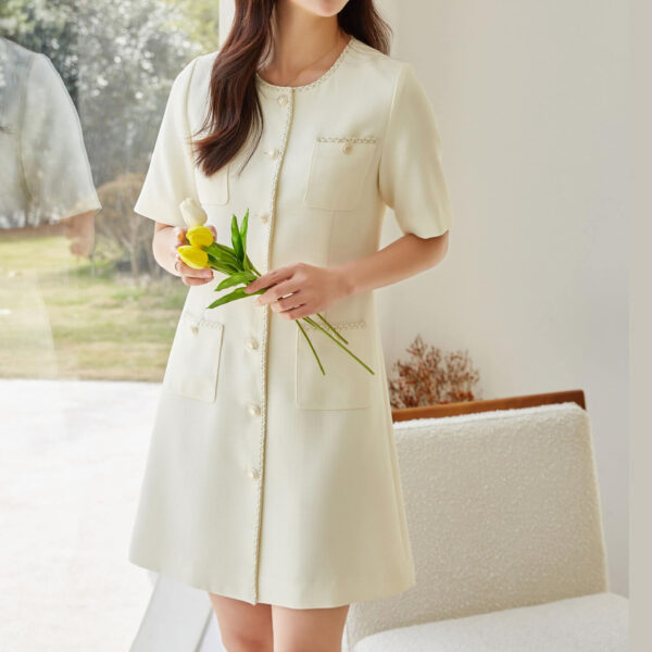 Summer French Style A-line Dress