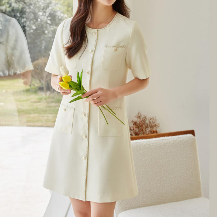 Summer French Style A-line Dress