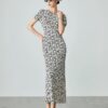 French style fashion slim and versatile short-sleeved dress