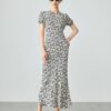 French style fashion slim and versatile short-sleeved dress