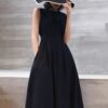 Audrey Hepburn-inspired sleeveless dress