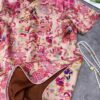 Chinese style vintage peony shirt