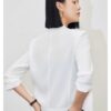 Short minimalist acetate lightweight suit