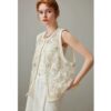 New Chinese style embroidered vest (30% silk)