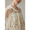 New Chinese style embroidered vest (30% silk)