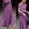 Single Breasted Shirt Pleated A-Line Skirt Set