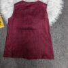 Linen-breasted vest and slit skirt two-piece set
