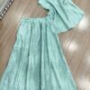 Tie-dyed sleeveless vest and loose skirt two-piece set