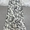 Vintage Tencel Linen Elastic High Waist Fishtail Skirt