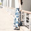 Ramie printed skirt