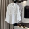 Tencel Sequin Embroidered Loose Sunscreen Shirt