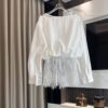 Fake two-piece lace shirt