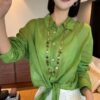 Elegant loose versatile shirt