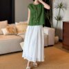 Simple breathable linen vest