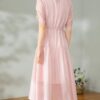 Handmade bead chain solid color high-end sweet holiday style dress