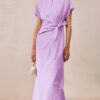Ice-feel Tencel linen high-end fashion casual elegant dress