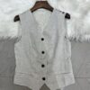 Gray back stitching lace top and skirt set
