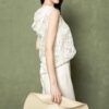 New Fashion Hooded Hollow Lace Crochet Top (30% Silk)