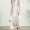 Triacetate jacquard fixed shoulder strap fishtail suspender dress (skirt length includes suspenders)