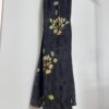 Fixed shoulder strap printed fishtail suspender dress