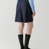 Minimalist high waist loose denim shorts