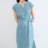 Minimalist all-match V-neck vest dress (with waist cord)