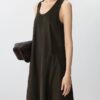 Simple workwear style sleeveless dress