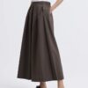 Casual loose-fitting washed elastic waist casual pants