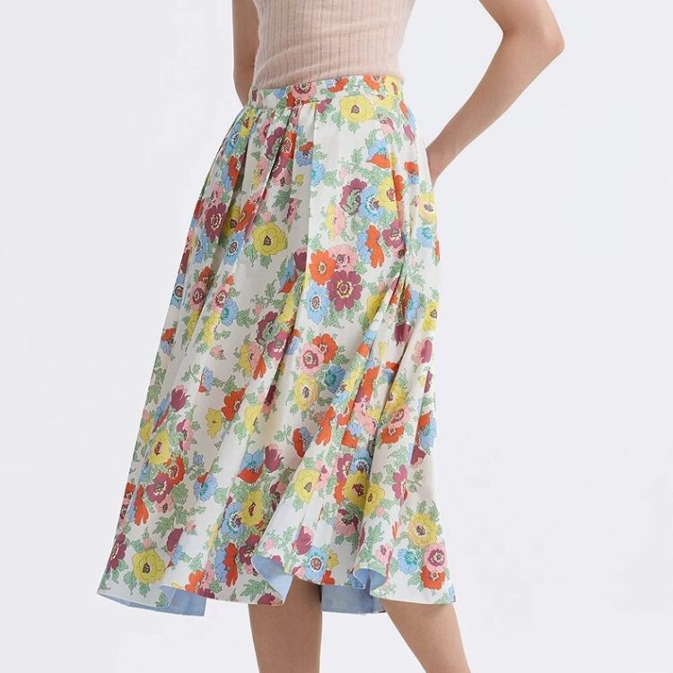 French high waist slim all-match skirt