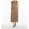 French printed sleeveless dress (with belt)