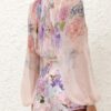 French style printed silk shirt (100% silk)