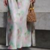 Resort style slim fit suspender dress
