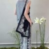 Printed wide-leg casual pants