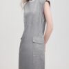 Simple round neck loose dress