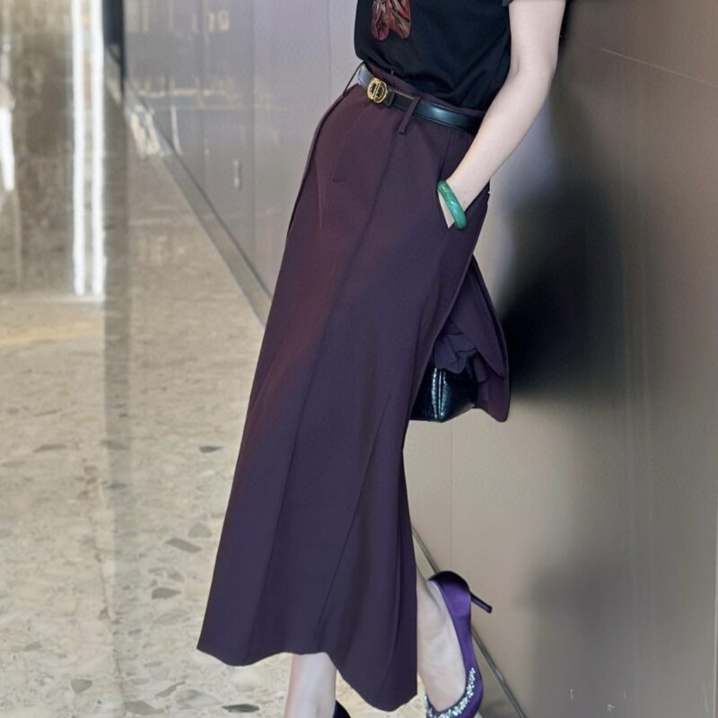 Light luxury straight skirt