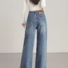 Super soft straight wide-leg jeans