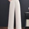 Light luxury simple versatile elastic waist casual pants