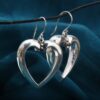 925 sterling silver heart hollow earrings 5