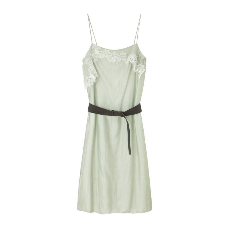 Acetate Lace Trim Spaghetti Strap Dre 16