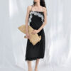 Acetate Lace Trim Spaghetti Strap Dre 5