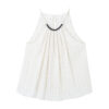 Agate Bead Striped Linen Camisole Top 14