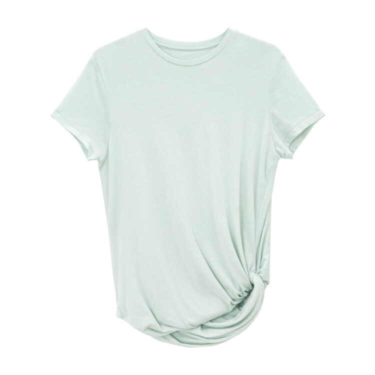 Antibacterial Cotton Linen Twist T-shirt