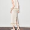 Apricot Vest and High Waist Skirt Set for Work 10