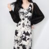 Batwing Sleeve Hollow Woven Sun Protection Coat