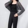 Batwing Sleeve Hollow Woven Sun Protection Coat