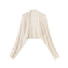 Batwing Sleeve Hollow Woven Sun Protection Coat